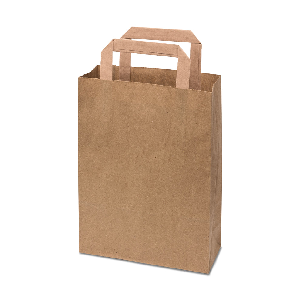 Brown Int Handle Paper Bag Small