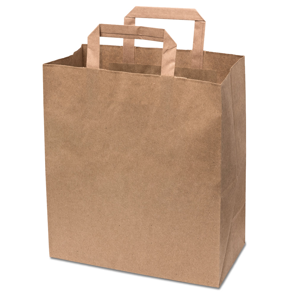 Brown Int Handle Paper Bag Large