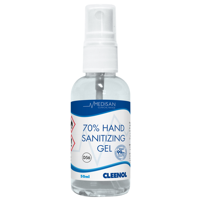 70% ALCOHOL HAND SANITISER GEL 25X50ML