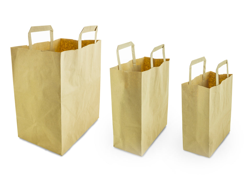 Kraft SOS paper bag small 7x10.5x8.5"