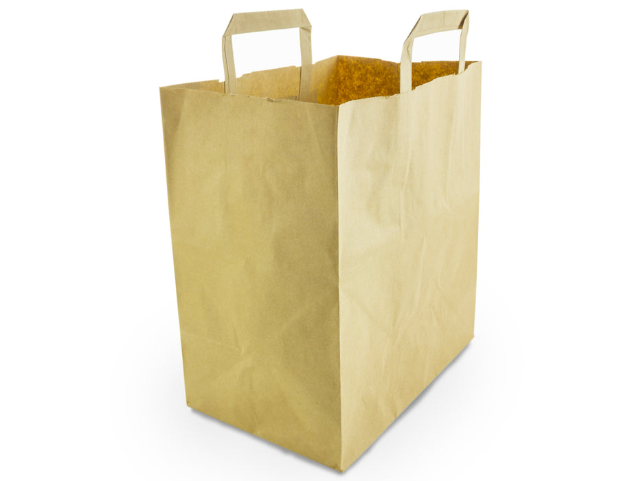 Kraft SOS paper bag large 10.25x15.5x12"