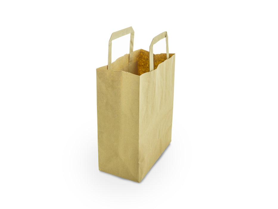 Kraft SOS paper bag medium 8.5"x13x10"