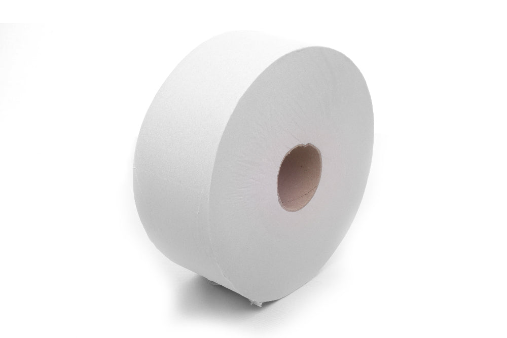 Jumbo toilet rolls 2 ply 300m x 90mm